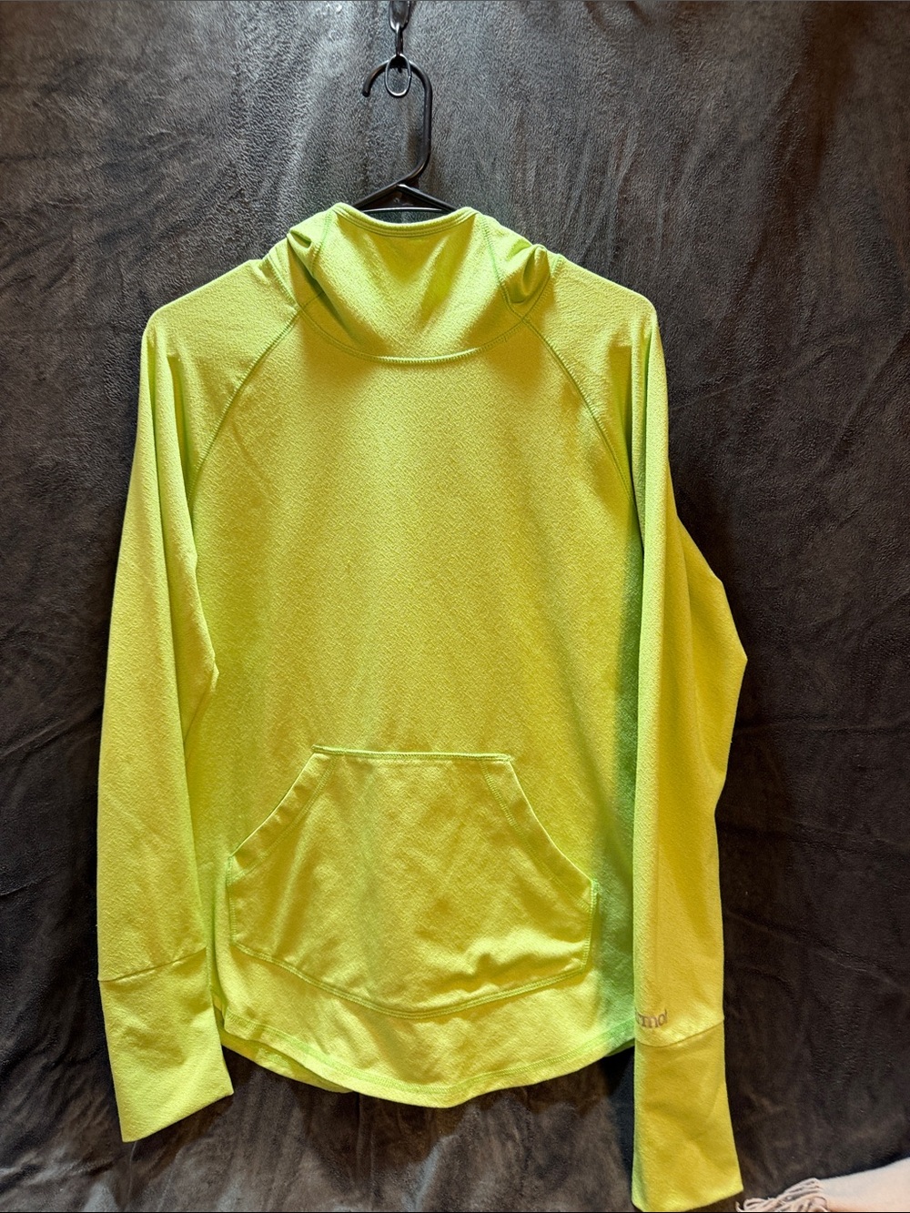 Womens High-Visibility Lime Green Performance Hoodie